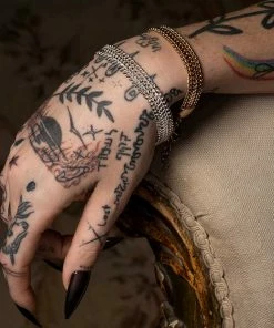 CLASSICS Bracelets MARISE. Extra Wide Curb Chain Bracelet - Silver