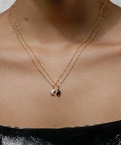 SS22 Necklaces & Chains Yin & Yang Gemstone Necklaces - Silver