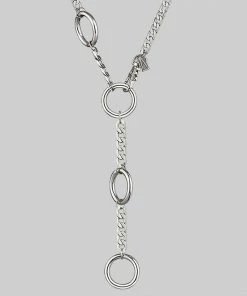 CLASSICS AGNES. Chunky Clasp Necklace - Silver