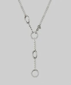 CLASSICS AGNES. Chunky Clasp Necklace - Silver