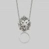 CLASSICS ANWAR. Lion Knocker Necklace - Silver