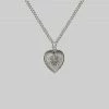 CLASSICS ARDOUR. Sacred Heart Charm Necklace - Silver