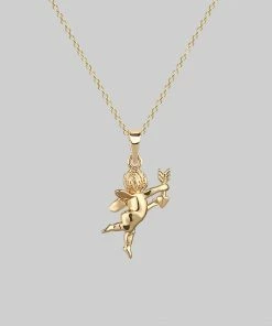 CLASSICS Cupid & Psyche Lovers Layering Necklace - Gold Necklaces & Chains