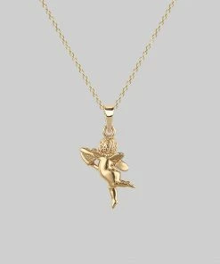 CLASSICS Cupid & Psyche Lovers Layering Necklace - Gold Necklaces & Chains
