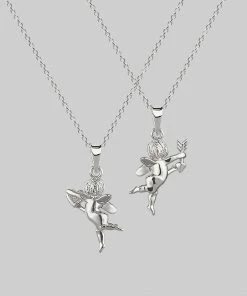CLASSICS Necklaces & Chains Cupid & Psyche Lovers Layering Necklace - Silver