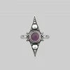CLASSICS BALANCE. Amethyst Equilibrium Gemstone Ring - Silver