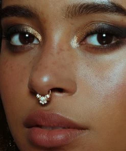 CLASSICS MOONDANCE. Moon Gold Clicker Ring - Septum