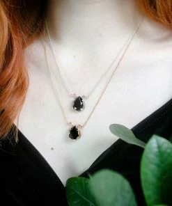 CLASSICS Necklaces & Chains BITTERSWEET. Double Serpent Onyx Necklace - Silver