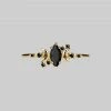 CLASSICS MOONDANCE. Black Spinel Gold Ring