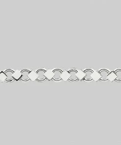 End Of Line Necklaces & Chains LUCIAN. Box Chain Choker - Silver