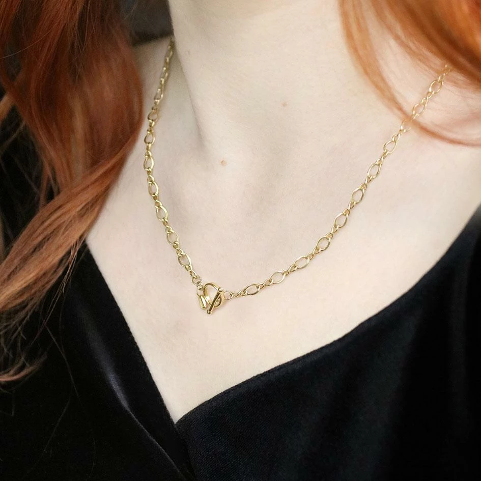 End Of Line Necklaces & Chains The Infinity Chain T-Bar Necklace - Gold 3 End Of Line Necklaces & Chains The Infinity Chain T-Bar Necklace - Gold
