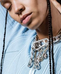 End Of Line BEHOLD. Iridescent Glass Eye Necklace - Gold Necklaces & Chains 8 End Of Line BEHOLD. Iridescent Glass Eye Necklace - Gold Necklaces & Chains