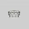 CLASSICS NOIR. Gothic Arches Ring - Silver Rings