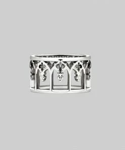 CLASSICS NOIR. Gothic Arches Ring - Silver Rings