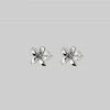 CLASSICS ISLA. Clemetis Flower Stud Earrings - Silver