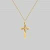 End Of Line The Grace Cross. Gold Cross Necklace