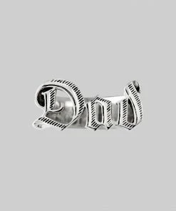 End Of Line Dad Word Ring - Silver Rings
