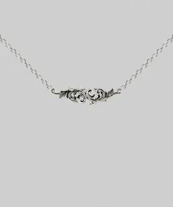 End Of Line Necklaces & Chains IMPERIAL. Ornate Flourish Collar - Silver