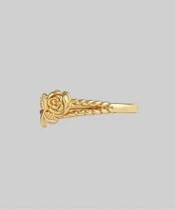 CLASSICS DEAREST. Rose Stem Twisted Ring - Gold