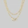 CLASSICS Necklaces & Chains HARMONY. Double Wrap T-Bar Chain - Gold