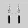 CLASSICS MERTLE. Snake Wrap Black Agate Earrings