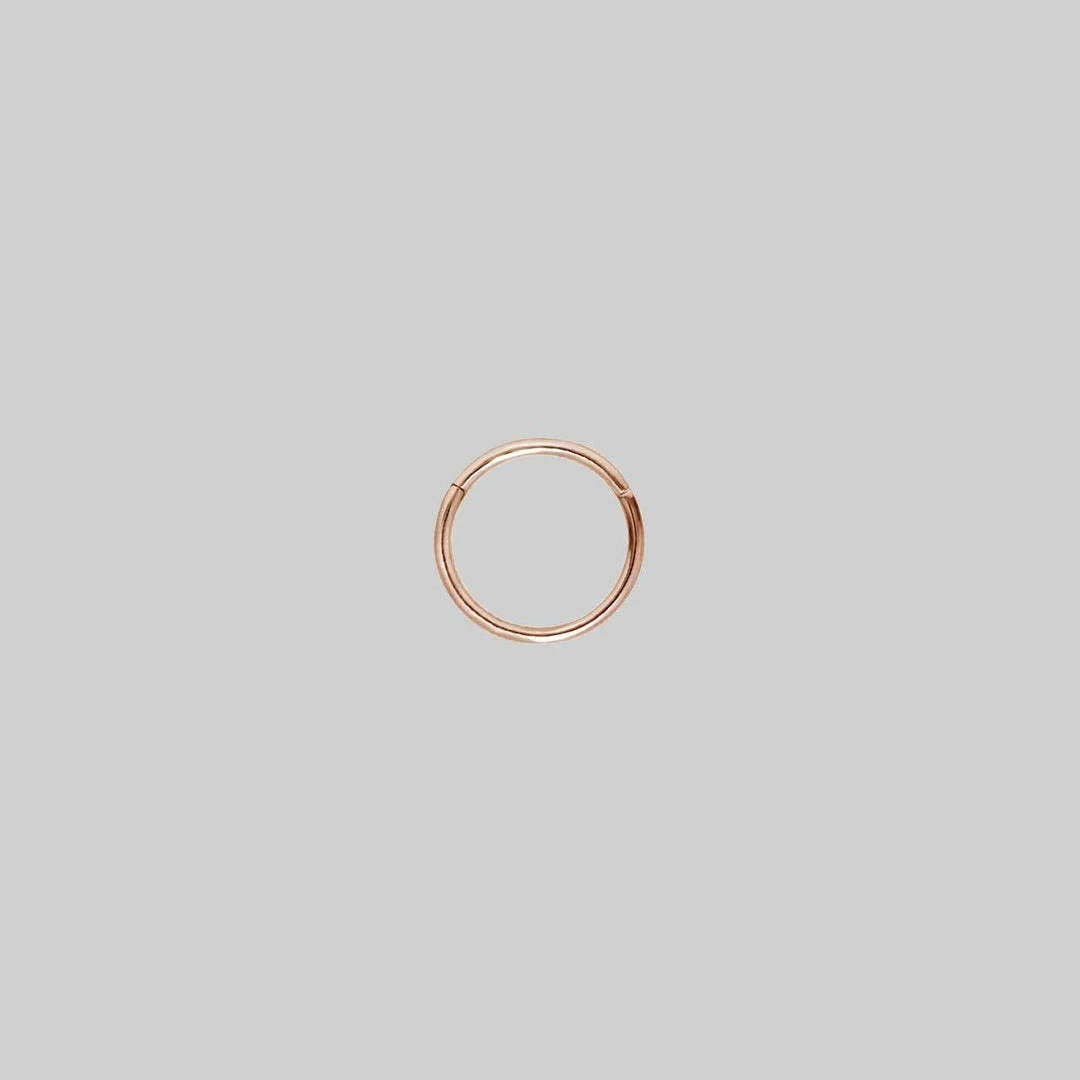 CLASSICS SANDY EXTRA MINI. Rose Gold Septum Clicker Ring 1 CLASSICS SANDY EXTRA MINI. Rose Gold Septum Clicker Ring