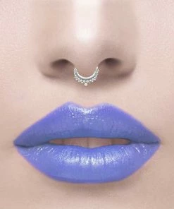 End Of Line Septum Rings ANNORA EXTRA MINI. Silver Tibetan Septum Ring - Piercing