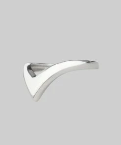 CLASSICS Rings FARRAH. Deep Chevron Ring - Silver