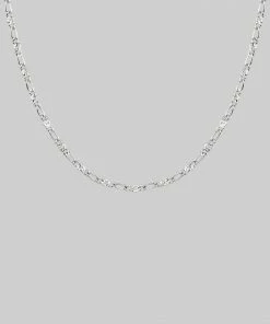 CLASSICS FAYE. Figaro Sunburst Chain - Silver