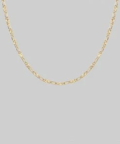 CLASSICS Necklaces & Chains FAYE. Figaro Sunburst Chain - Gold