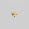 CLASSICS ISLA. Clematis Flower Stud Earring - Gold