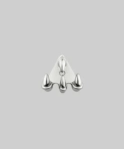 CLASSICS NASRA. Silver Claw Earring - Lobe/Helix Earrings