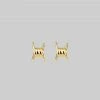 CLASSICS SURVIVAL. Symbolic Barbed Wire Stud Earrings - Gold