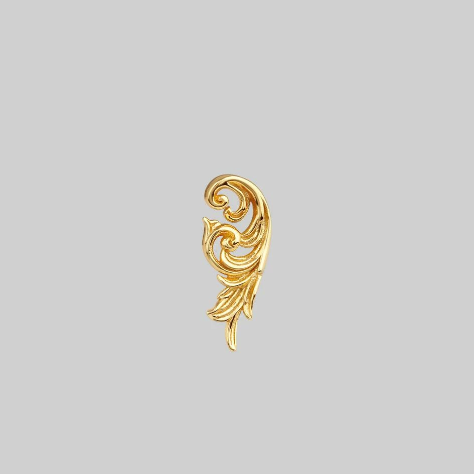 CLASSICS IMPERIAL. Ornate Flourish Stud Earring - Gold 5 CLASSICS IMPERIAL. Ornate Flourish Stud Earring - Gold