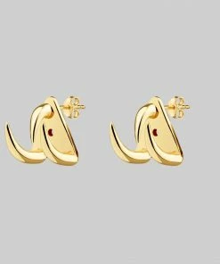 CLASSICS FAWN 3. Three Claw Talon Earrings - Gold