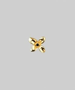 CLASSICS ISLA. Clematis Flower Stud Earring - Gold