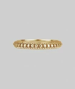 CLASSICS Rings EAST. Dotted Band Ring - Gold