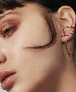 regalrose outlet shop 53 CLASSICS MAJESTY. Garnet Dagger Single Earring - Gold Earrings