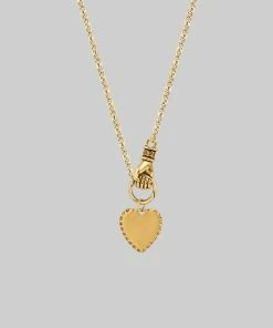 CLASSICS Necklaces & Chains HAND OF GLORY. Grasping Heart Necklace - Gold