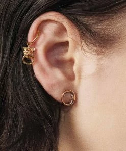 CLASSICS TWILIGHT. Moon Crescent & Star Earrings - Gold