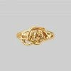 CLASSICS DEATHLY ROSE. Flourishing Rose Gold Ring Rings