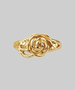 CLASSICS DEATHLY ROSE. Flourishing Rose Gold Ring Rings