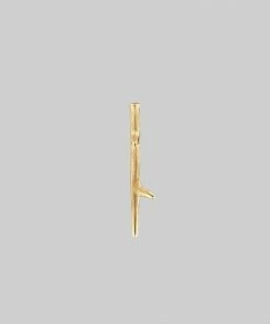 End Of Line WILT. Winter Thorn Earrings - Gold