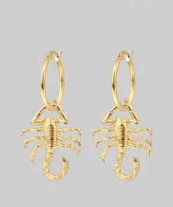 CLASSICS NOXIOUS. Scorpion Hoop Earrings - Gold