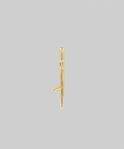 End Of Line WILT. Winter Thorn Earrings - Gold