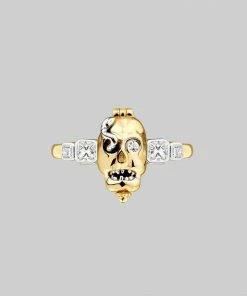 CLASSICS Rings REVENANT. Skull Poison Box Ring - Gold