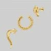 CLASSICS VEGA. 3 Piece Snake Wrap Earring - Gold