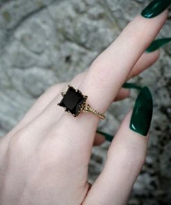 CLASSICS BITTERSWEET. Double Serpent Onyx Ring - Silver Rings 8 CLASSICS BITTERSWEET. Double Serpent Onyx Ring - Silver Rings