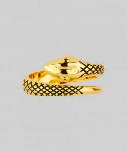CLASSICS LUCIFER. Gold Snake Wrap Ring