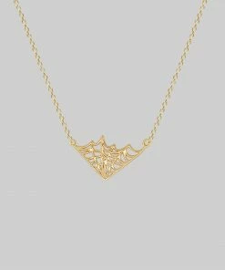 End Of Line Necklaces & Chains NARCISSA. Web Necklace - Gold